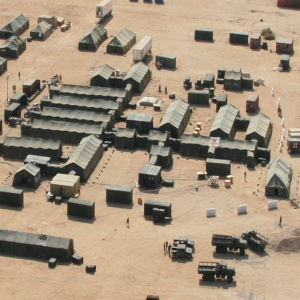 1. Aerial view of 256th Combat Support Hospital during Operation Bright Star in Egypt, September 2005.