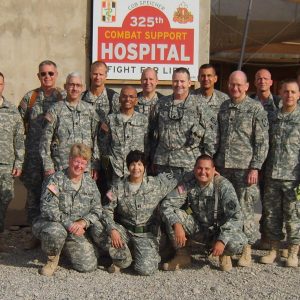 14. Medical staff of 325th Combat Support Hospital at COB Speicher April 2008.