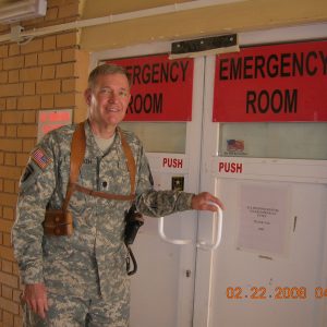 7. Col. Horvath entering EMT for scheduled shift in February 2008.